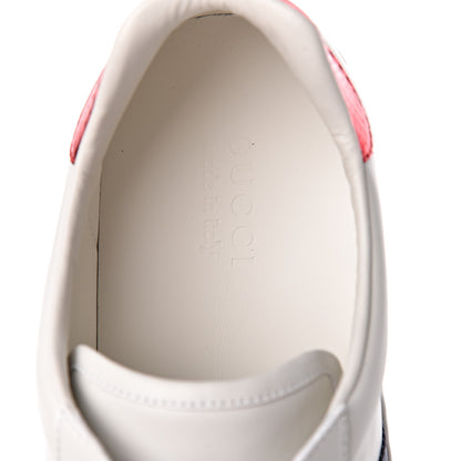 Gucci Calfskin Ayers Web Tiger Embroidered Mens Ace Sneakers 12 White 7 of 8