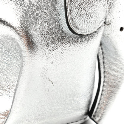 Loewe Metallic Calfskin Elephant Coin Purse Silver 8 of 9