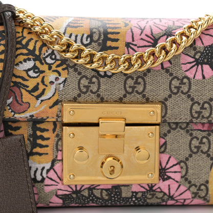 Gucci GG Supreme Monogram Bengal Small Padlock Shoulder Bag Beige Pink 8 of 11