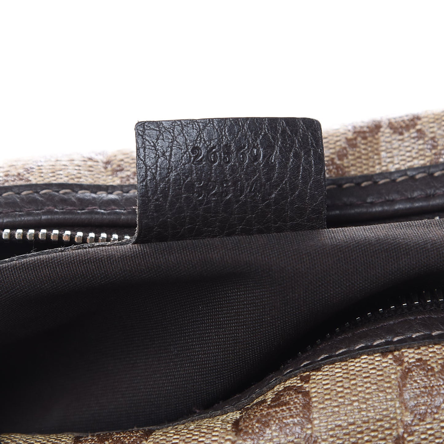 Crystal Monogram Medium Joy Boston Dark Brown
