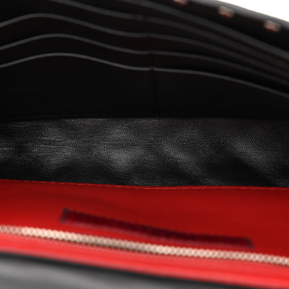 Valentino Garavani Metallic Nappa Rockstud Spike Wallet on Chain Silver 5 of 12