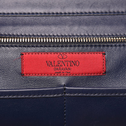 Valentino Garavani Vitello Medium Rockstud All Over Tote Marine 9 of 15