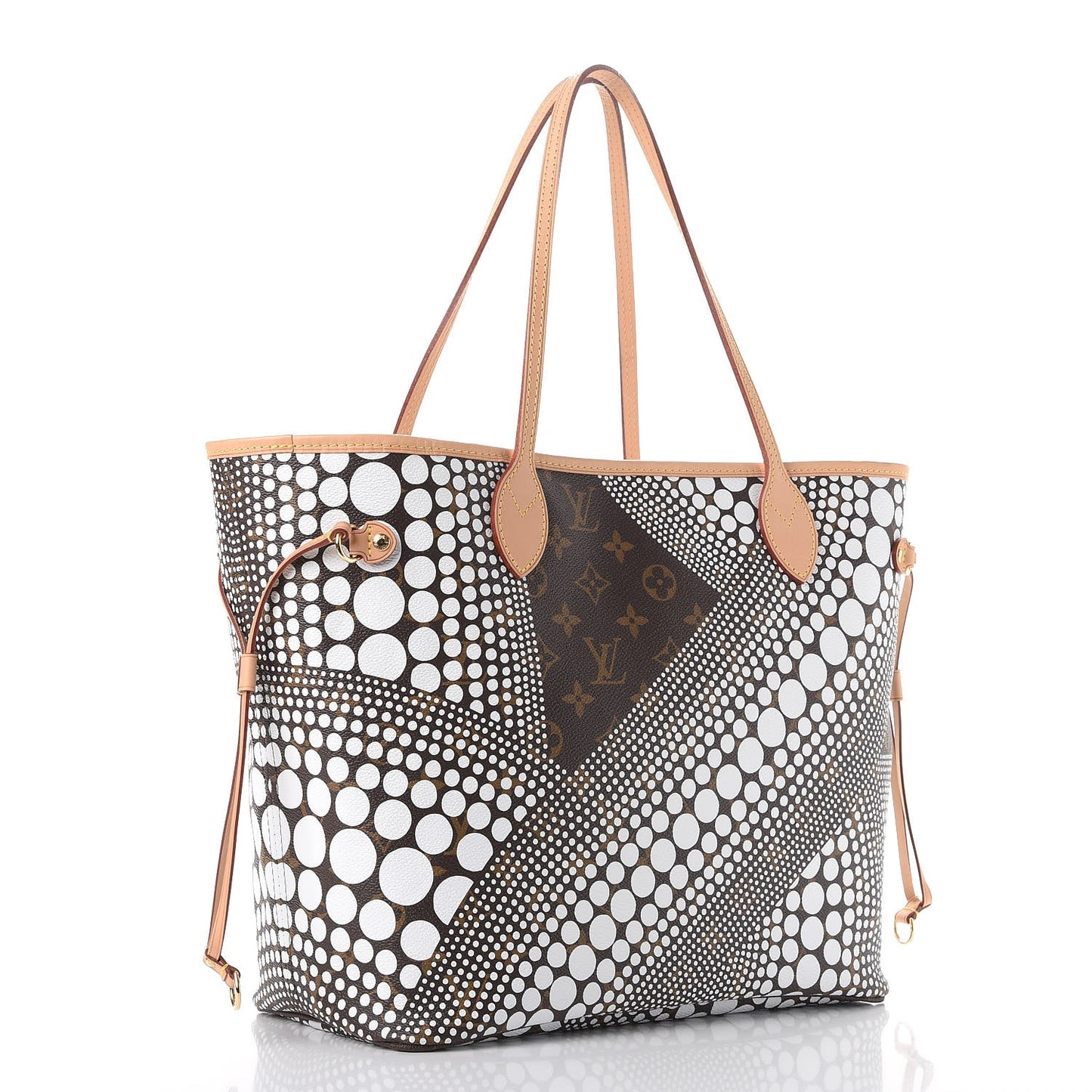 Monogram Kusama Waves Neverfull MM White
