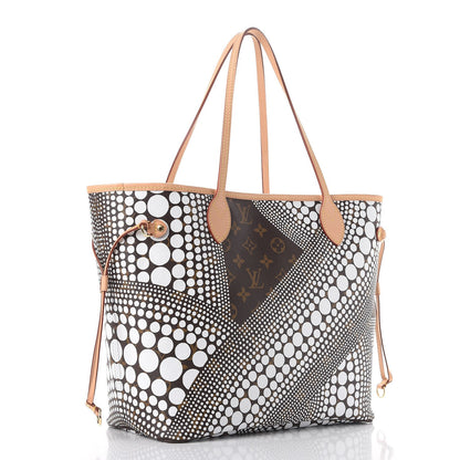 Louis Vuitton Monogram Kusama Waves Neverfull MM White 3 of 8