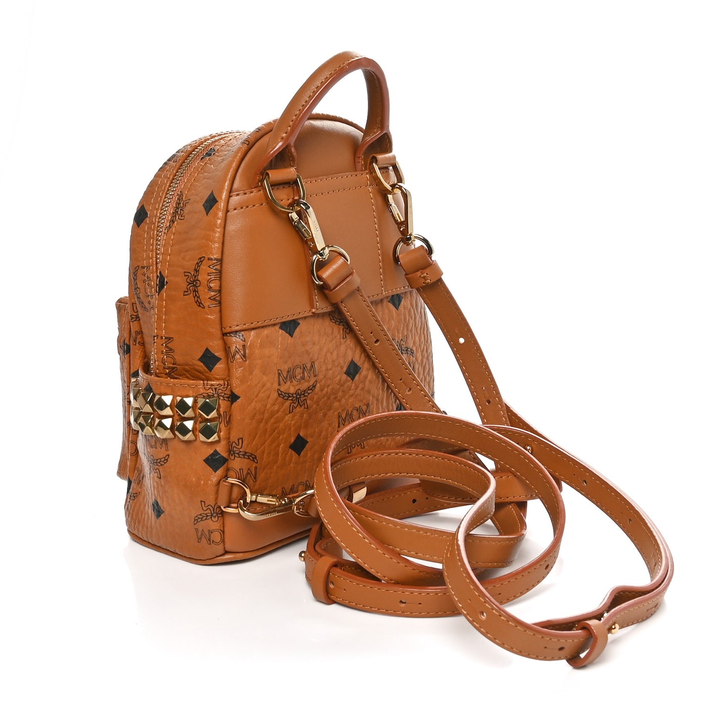 Visetos Side Stud X-Mini Stark Bebe Boo Backpack Cognac