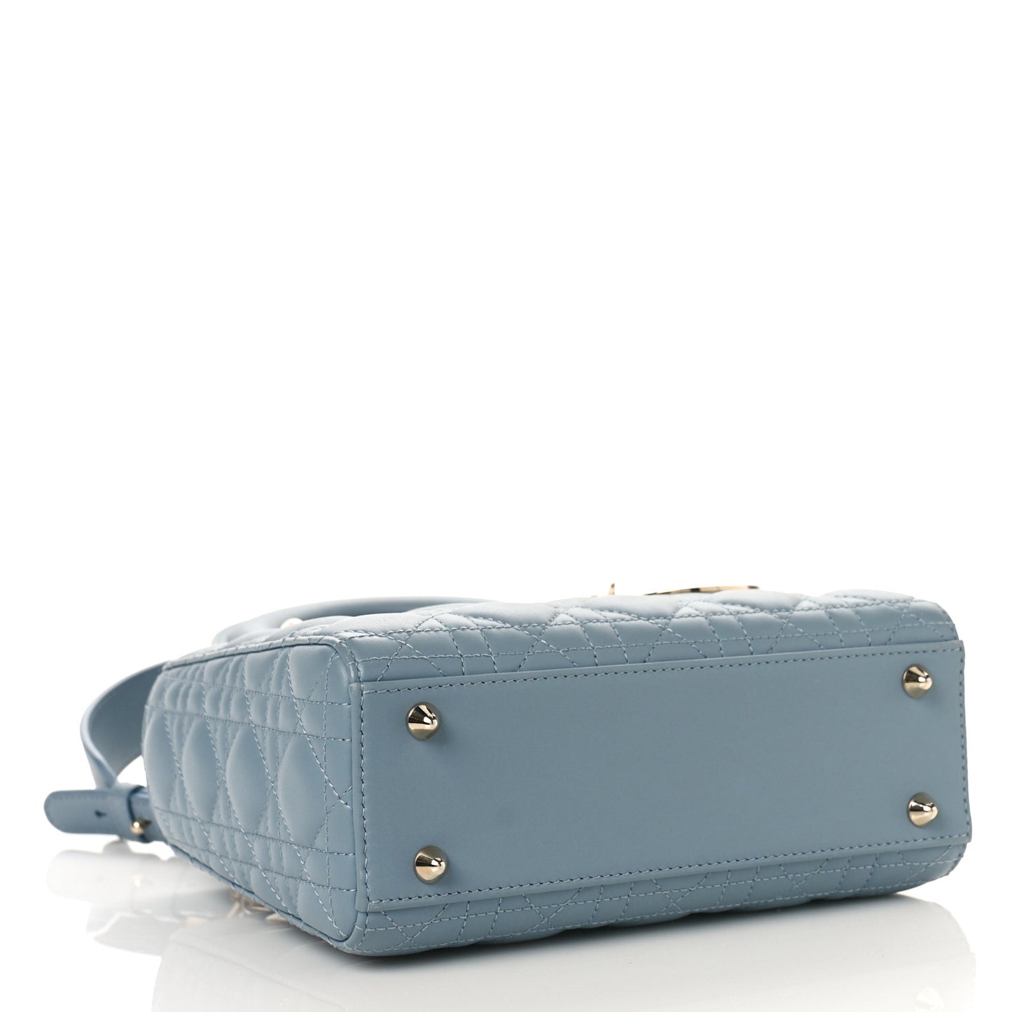 Lambskin Cannage Small My ABCDior Lady Dior Cloud Blue