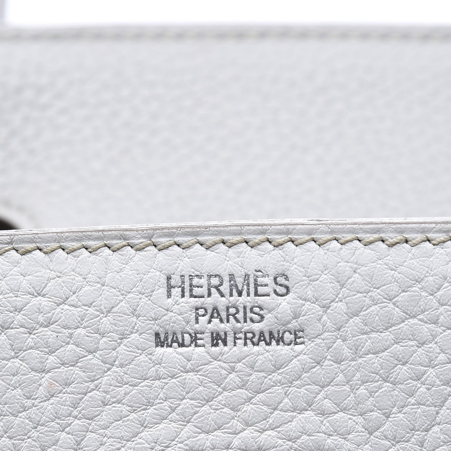 Taurillon Clemence Lizard Club Birkin 35 Gris Perle White Mykonos
