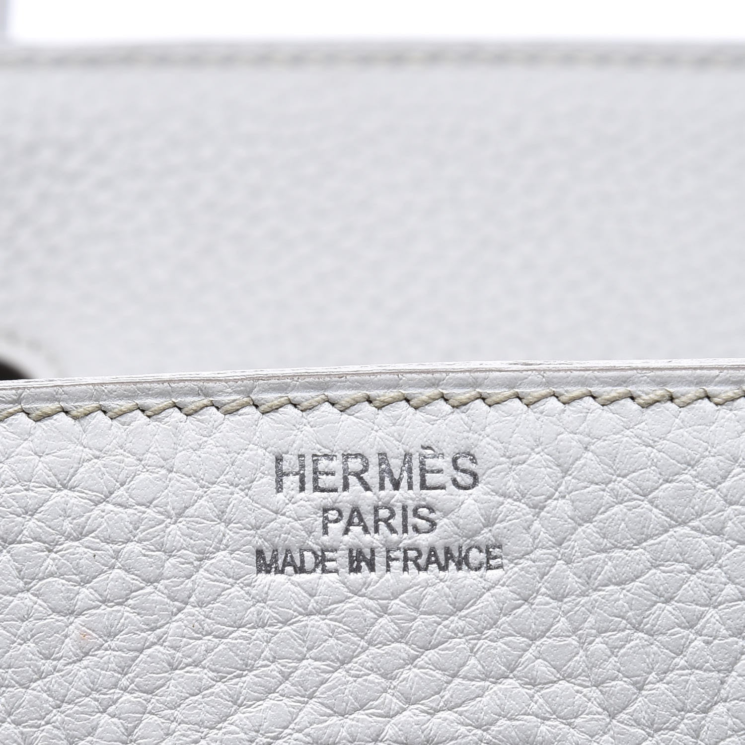 Hermes Taurillon Clemence Lizard Club Birkin 35 Gris Perle White Mykonos 21 of 31