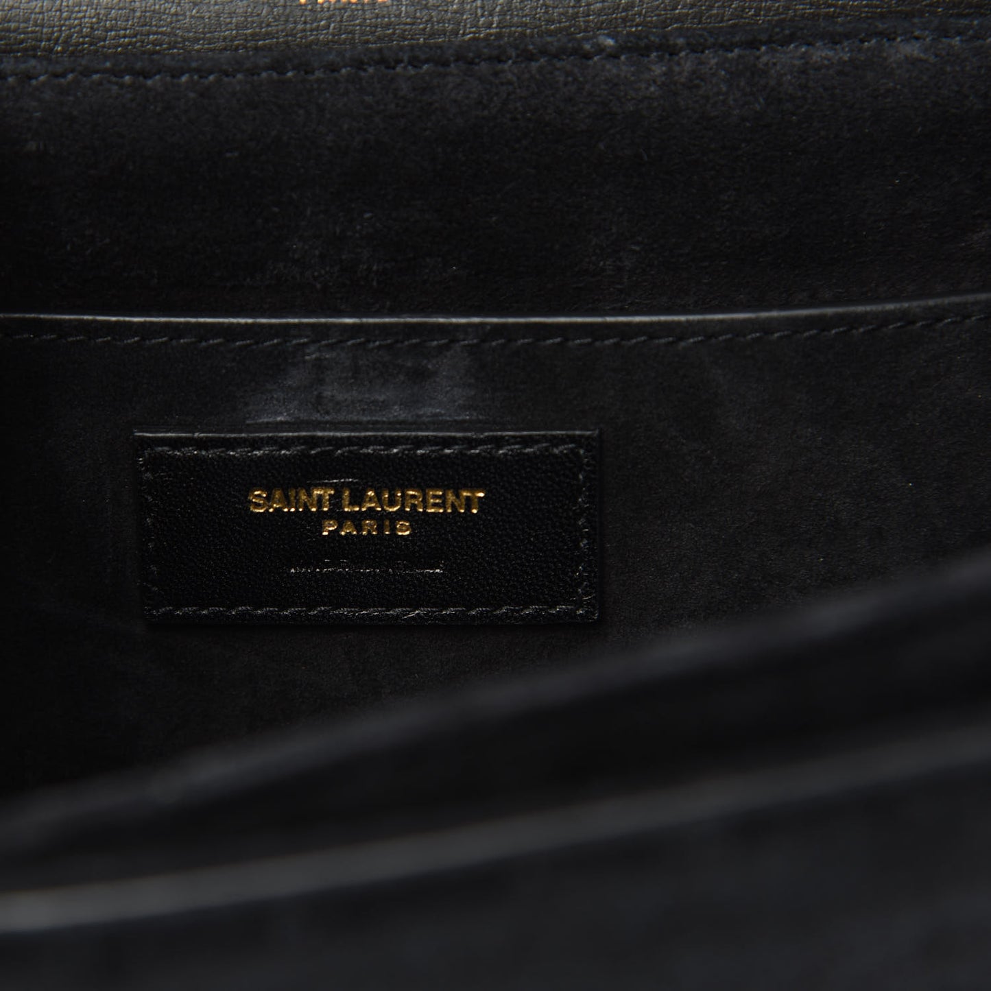 Smooth Calfskin Suede Medium Bellechasse Black