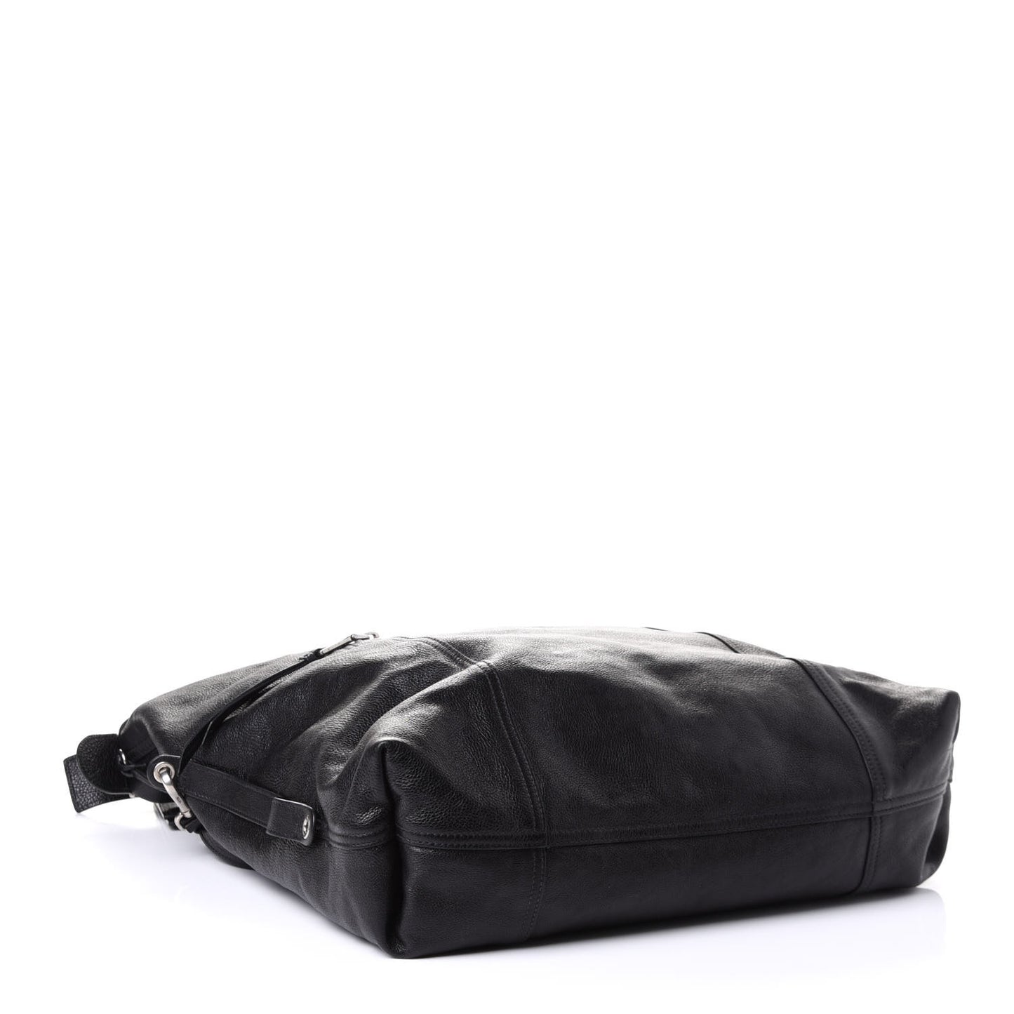 Glace Calfskin Etiquette Hobo Black