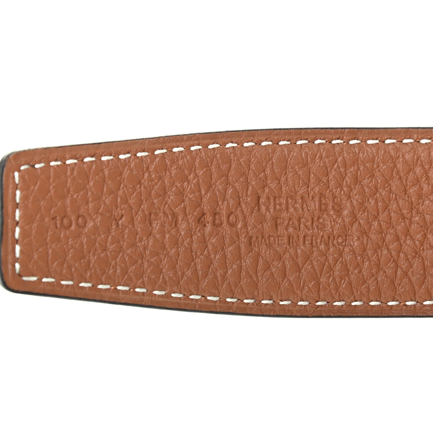 Hermes Box Togo 32mm H Belt 100 Black Gold 3 of 6