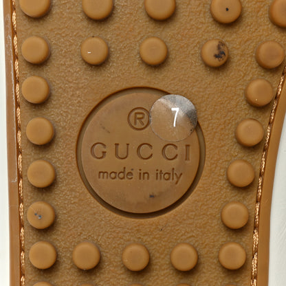 Gucci Miro Soft Calfskin Web Mens Horsebit Driver Loafers 7 White 6 of 12