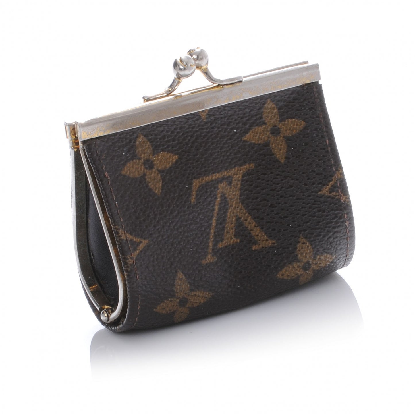 Monogram Mini Kiss Lock Coin Purse