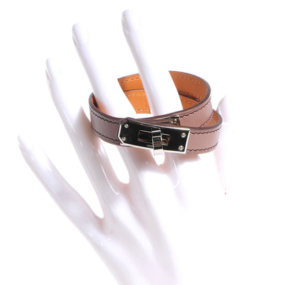 Hermes Tadelakt Kelly Double Tour Bracelet Medium Griolet 2 of 4