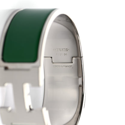 Hermes Enamel Wide Clic Clac H Bracelet PM Vert Sapin 4 of 4