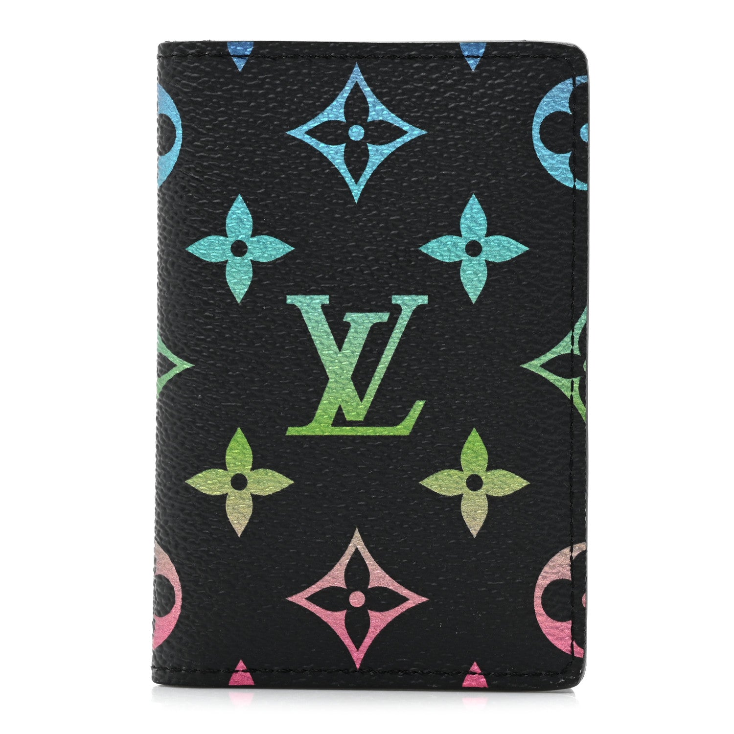 Louis Vuitton Monogram Iridescent Pocket Organizer NM Black 1 of 7
