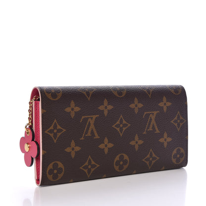 Louis Vuitton Monogram Bloom Flower Emilie Wallet 3 of 8