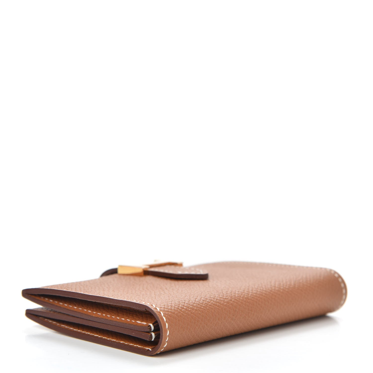 Hermes Epsom Bearn Card Holder Wallet Gold 4 of 8