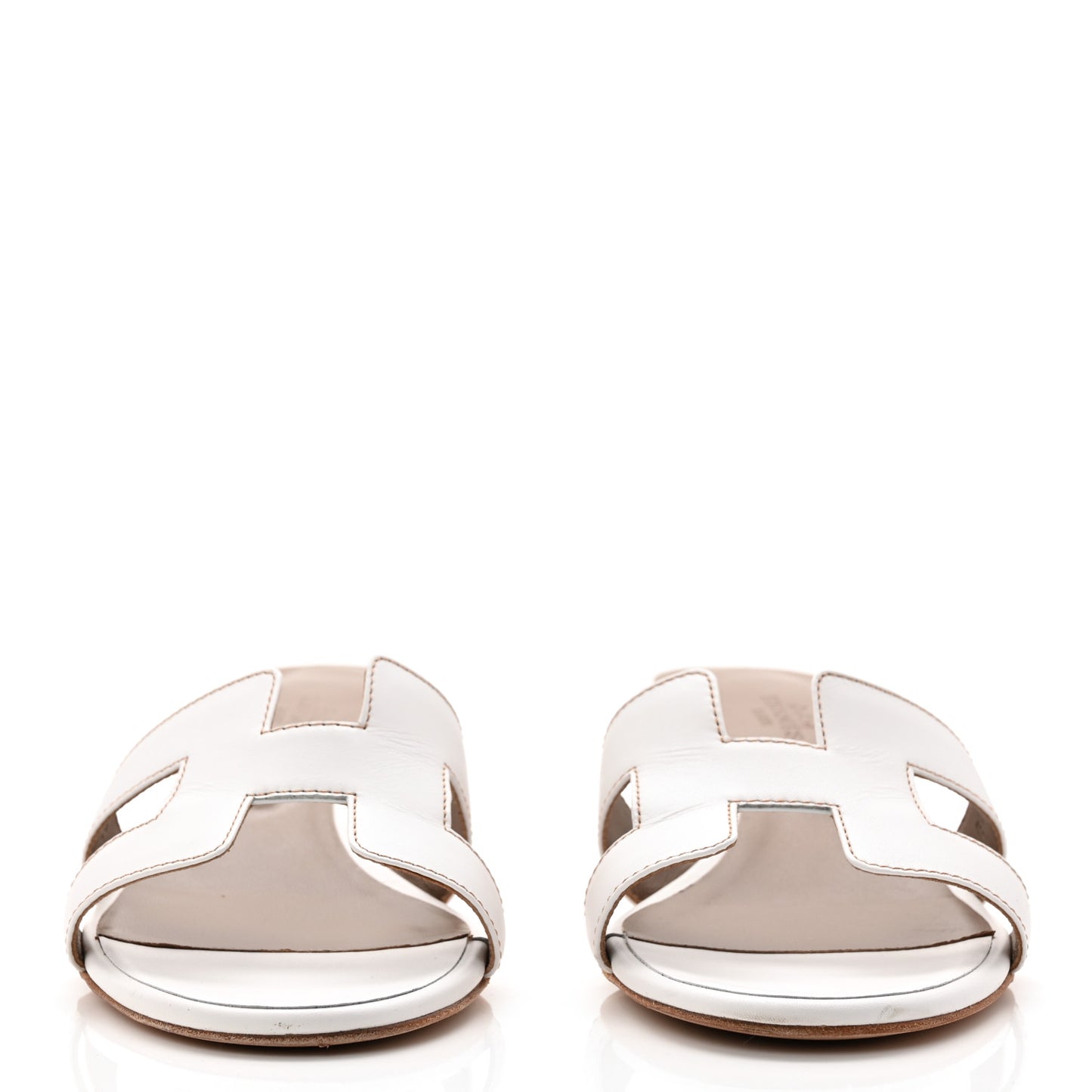 Calfskin Oasis Sandals 39 White