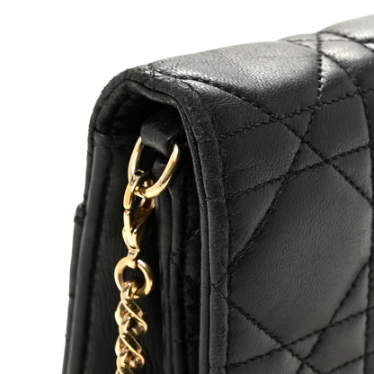 Christian Dior Lambskin Cannage Miss Dior Promenade Pouch Black 15 of 15