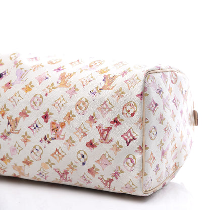 Louis Vuitton Watercolor Aquarelle Speedy 35 White 7 of 9