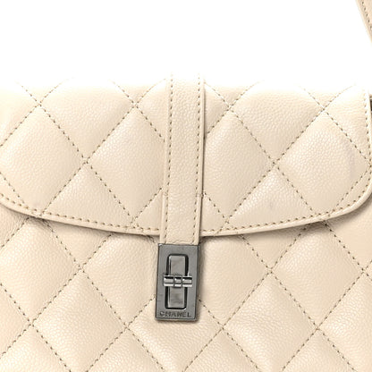 Chanel Caviar Quilted Mademoiselle Flap Bag Light Beige 8 of 10