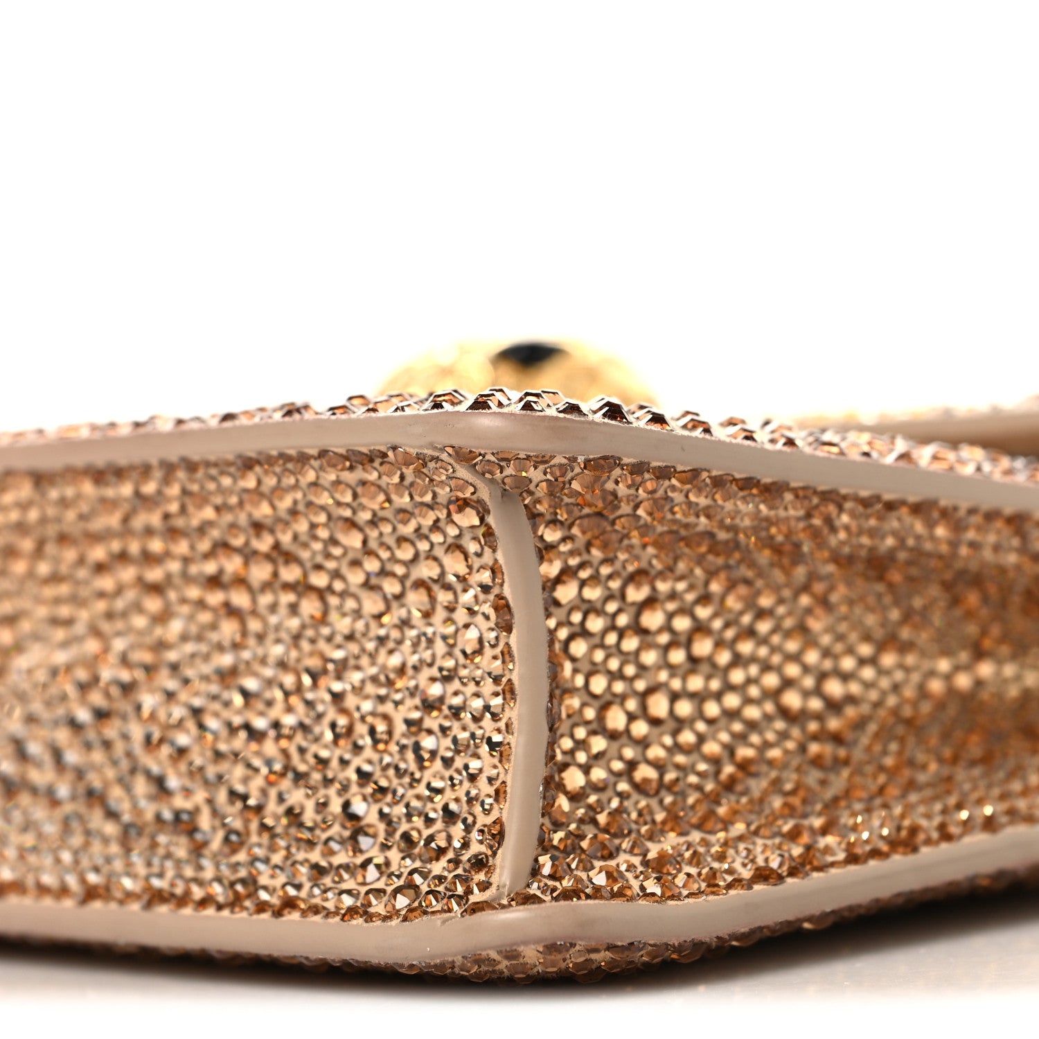 Bulgari Suede Crystal Embellished Serpenti Forever Small Day-to-Night Crossbody Bag Gold Multicolor 10 of 11