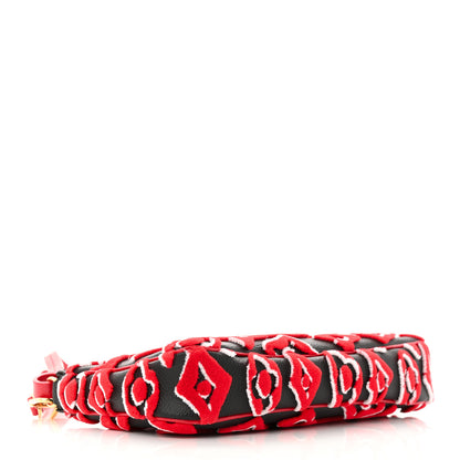 Louis Vuitton X UF Tufted Monogram Pochette Accessories Black Red 4 of 9