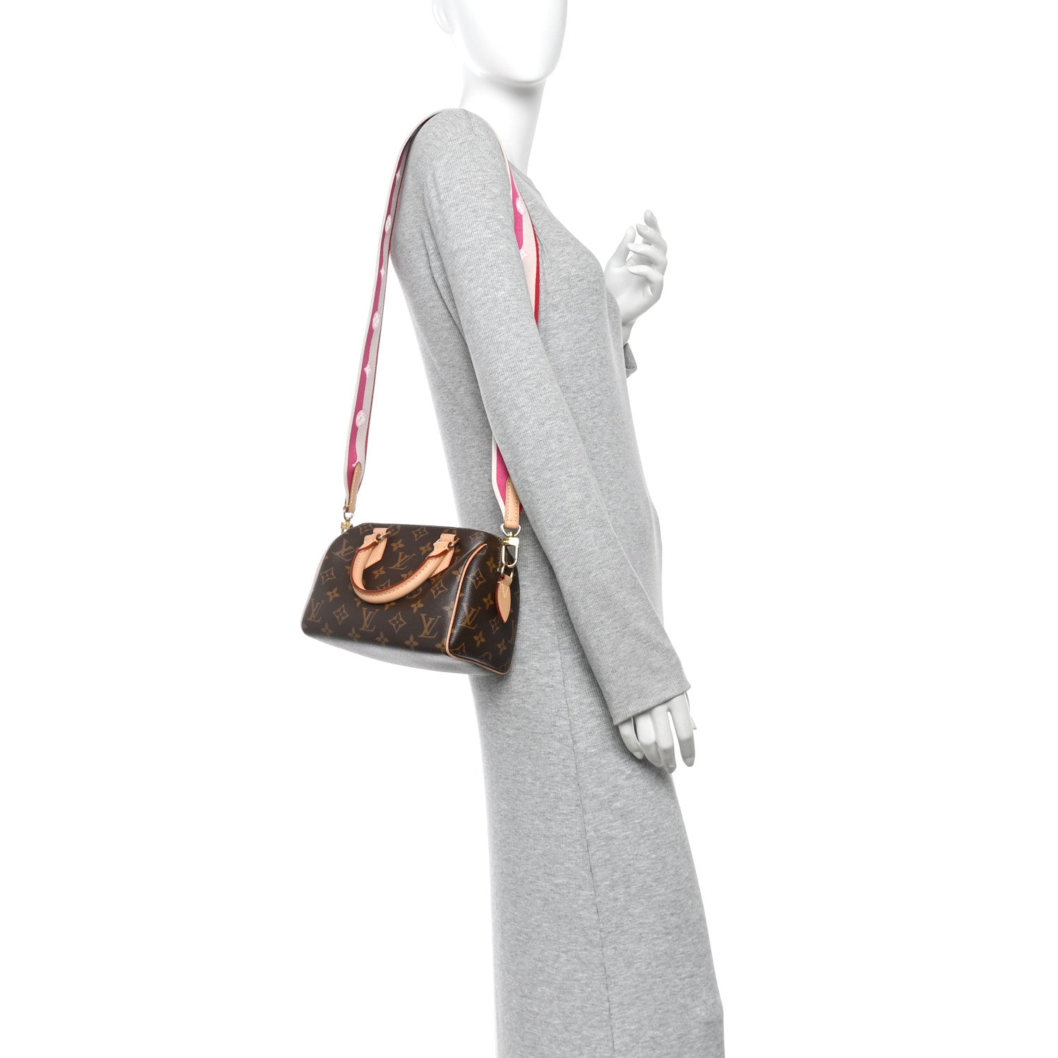 Louis Vuitton Monogram Speedy Bandouliere 20 Fuchsia 2 of 10