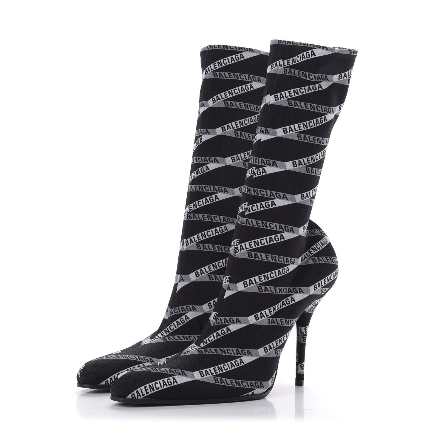 Spandex Losange Monogram 110mm Booties 39 Gris Black
