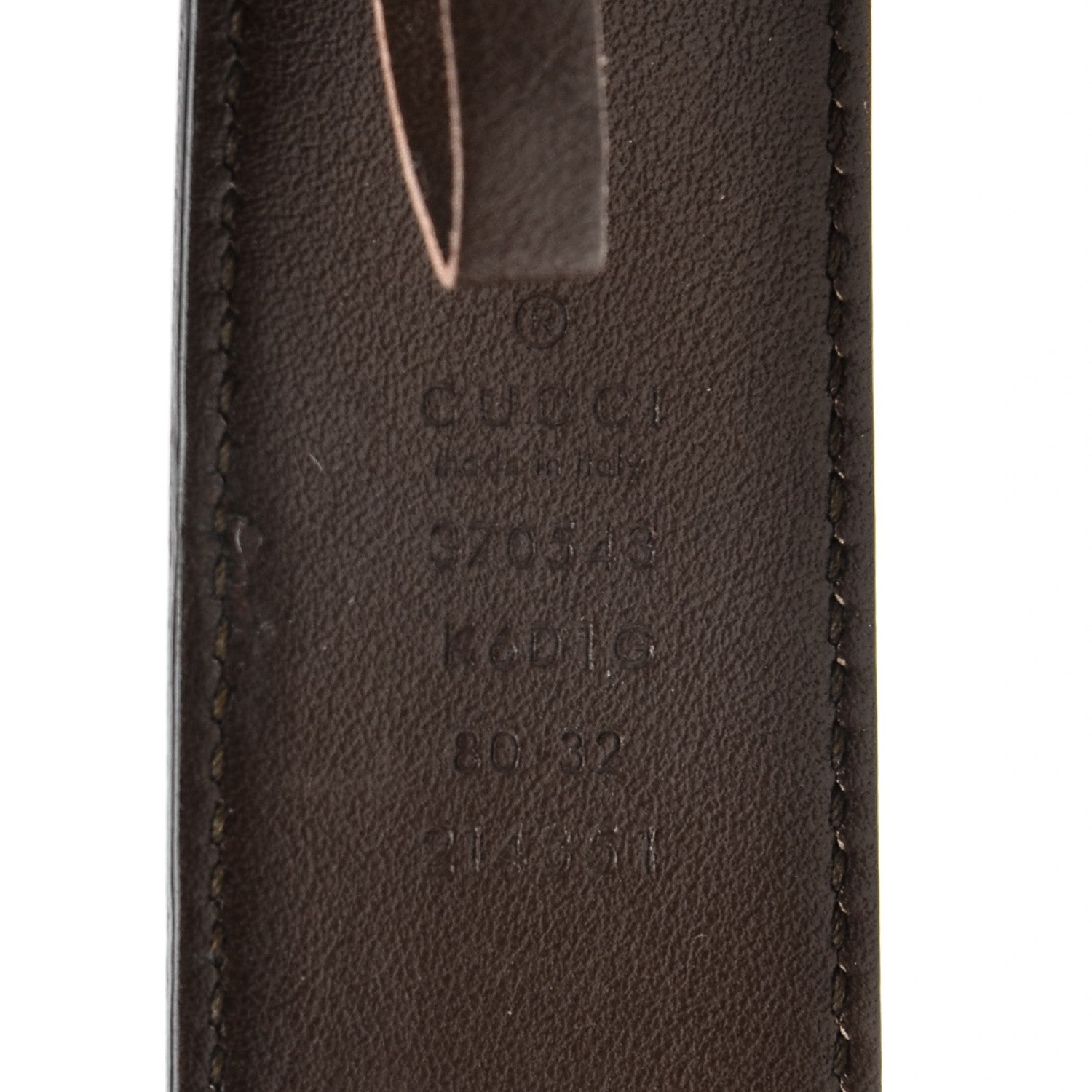 Gucci GG Supreme Monogram Bengal Interlocking G Belt 80 32 Beige Pink 6 of 8