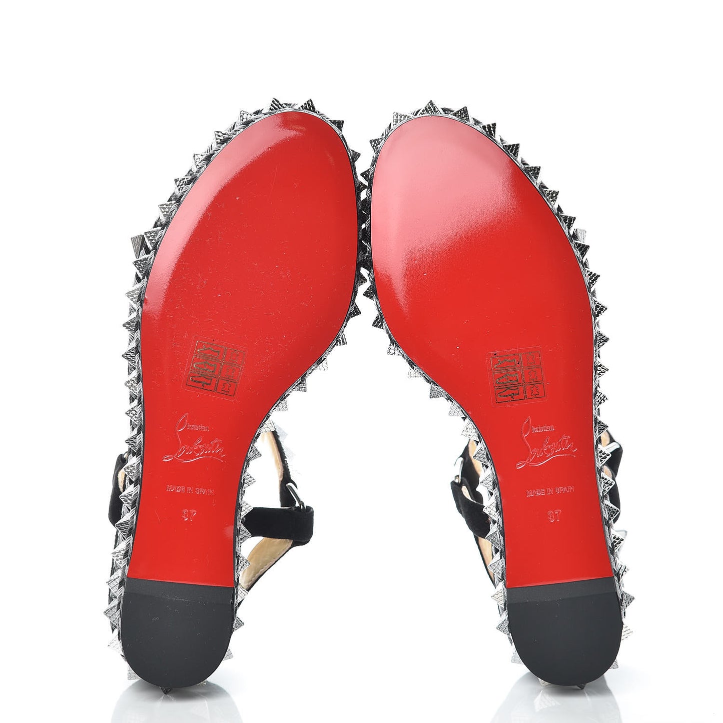 Veau Velours Specchio Vintage Pyraclou 60 Platform Sandals 37 Black
