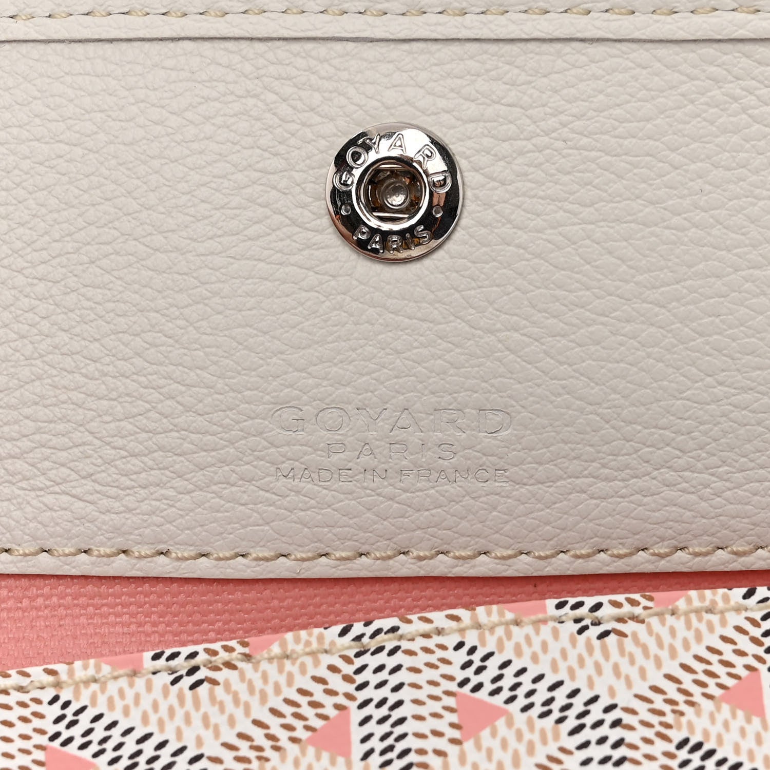 Goyard Goyardine Saint Louis Claire Voie GM White Pink 6 of 9