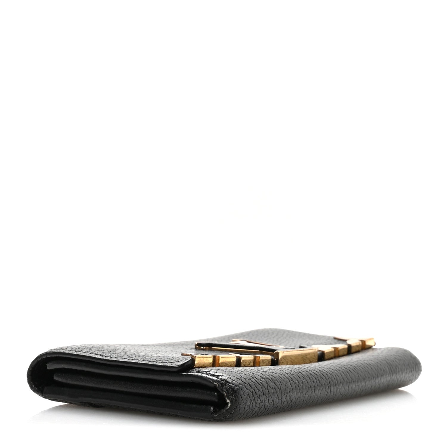 Louis Vuitton Taurillon Embellished Capucines Long Wallet Black 4 of 7