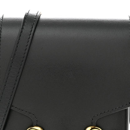Gucci Boarded Plutone Calfskin Mini Horsebit 1955 Crossbody Bag Black 8 of 11