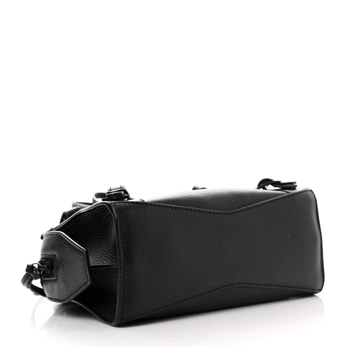 Grained Calfskin Neo Classic Black Hardware Mini City Black