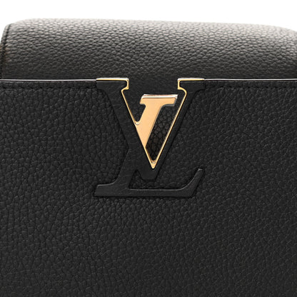 Louis Vuitton Taurillon Capucines PM Black 7 of 9