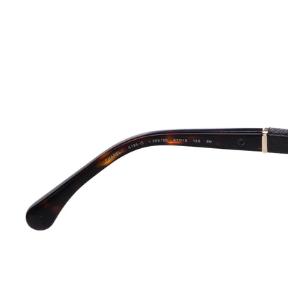 Chanel Lambskin Quilted CC Aviator Sunglasses 4195 Brown Gold 6 of 7