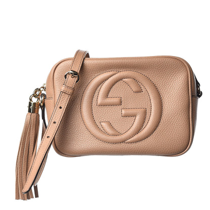Gucci Pebbled Calfskin Small Soho Disco Bag Camelia 1 of 12