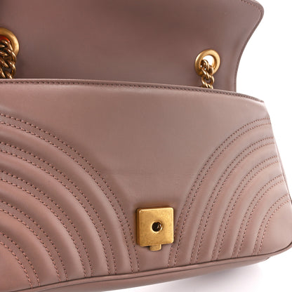 Gucci Calfskin Matelasse Small GG Marmont Shoulder Bag Porcelain Rose 13 of 13
