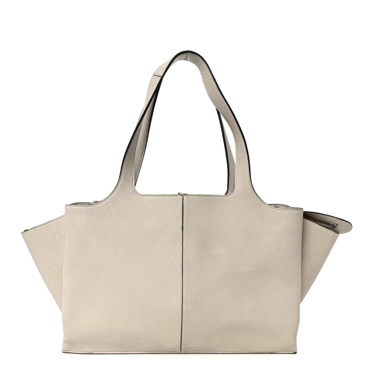 Celine Baby Grained Calfskin Medium Tri-Fold Bag Powder 1 of 12