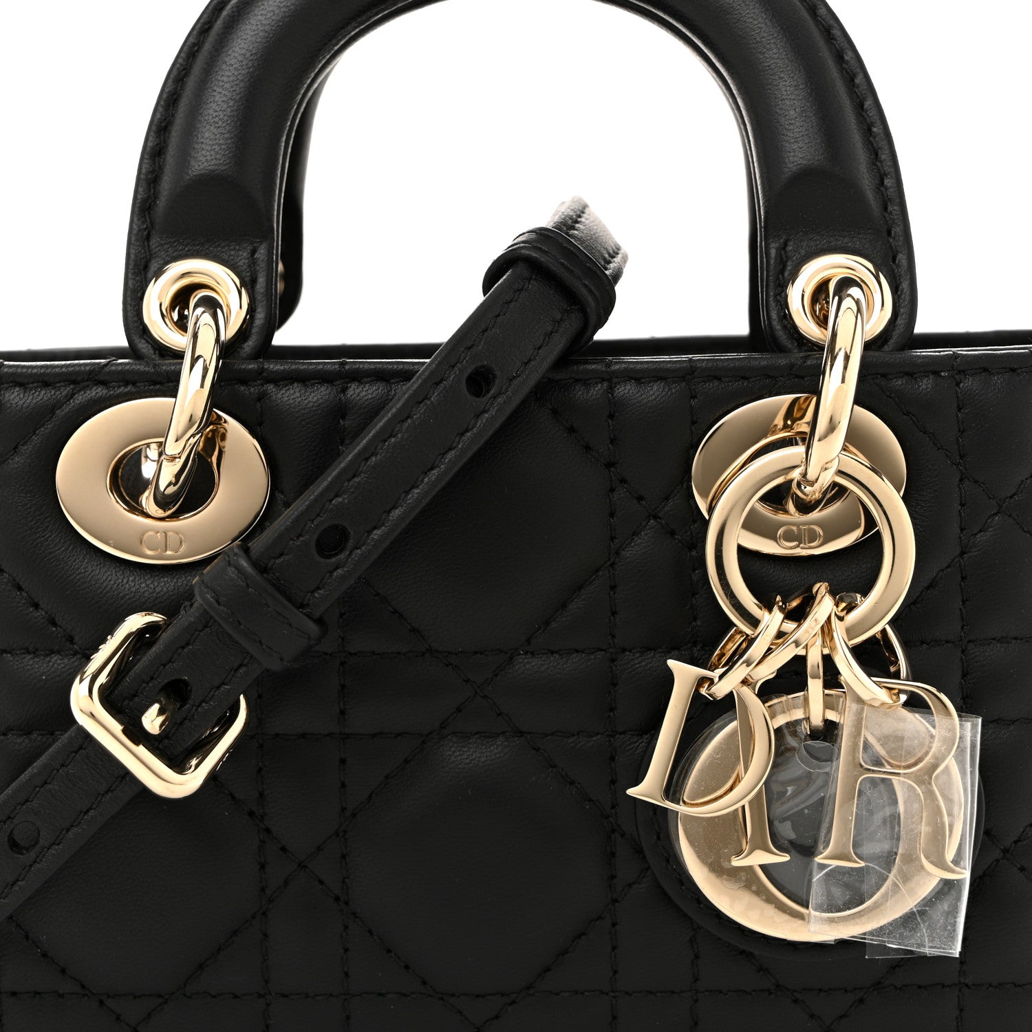 Christian Dior Lambskin Cannage Micro Lady D-Joy Black 8 of 11