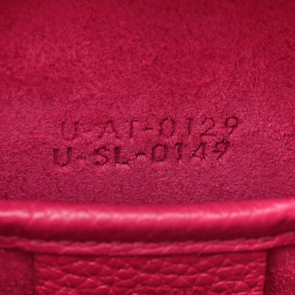 Celine Drummed Calfskin Nano Luggage Fuchsia 7 of 9