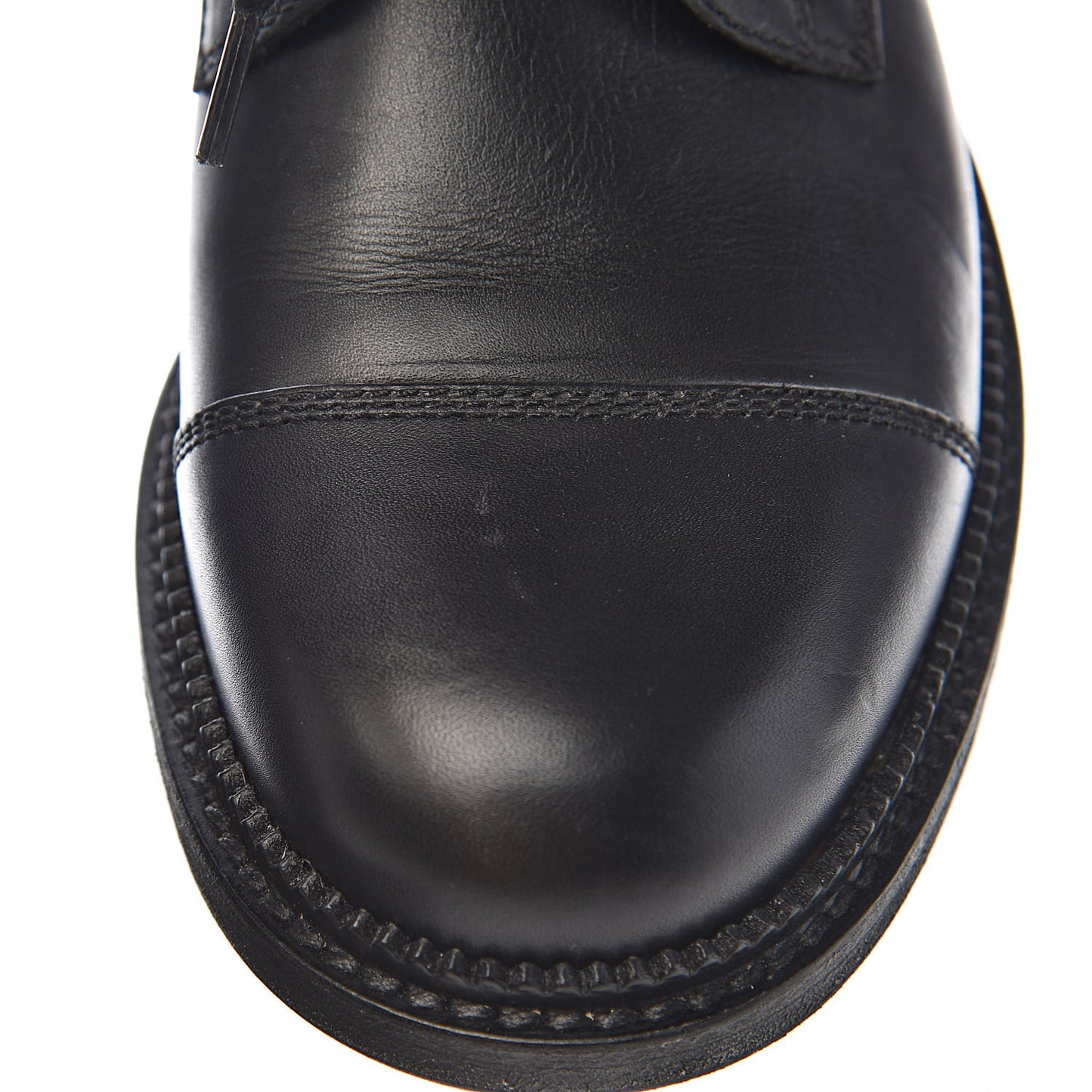 Calfskin Combat Boots 38 Black