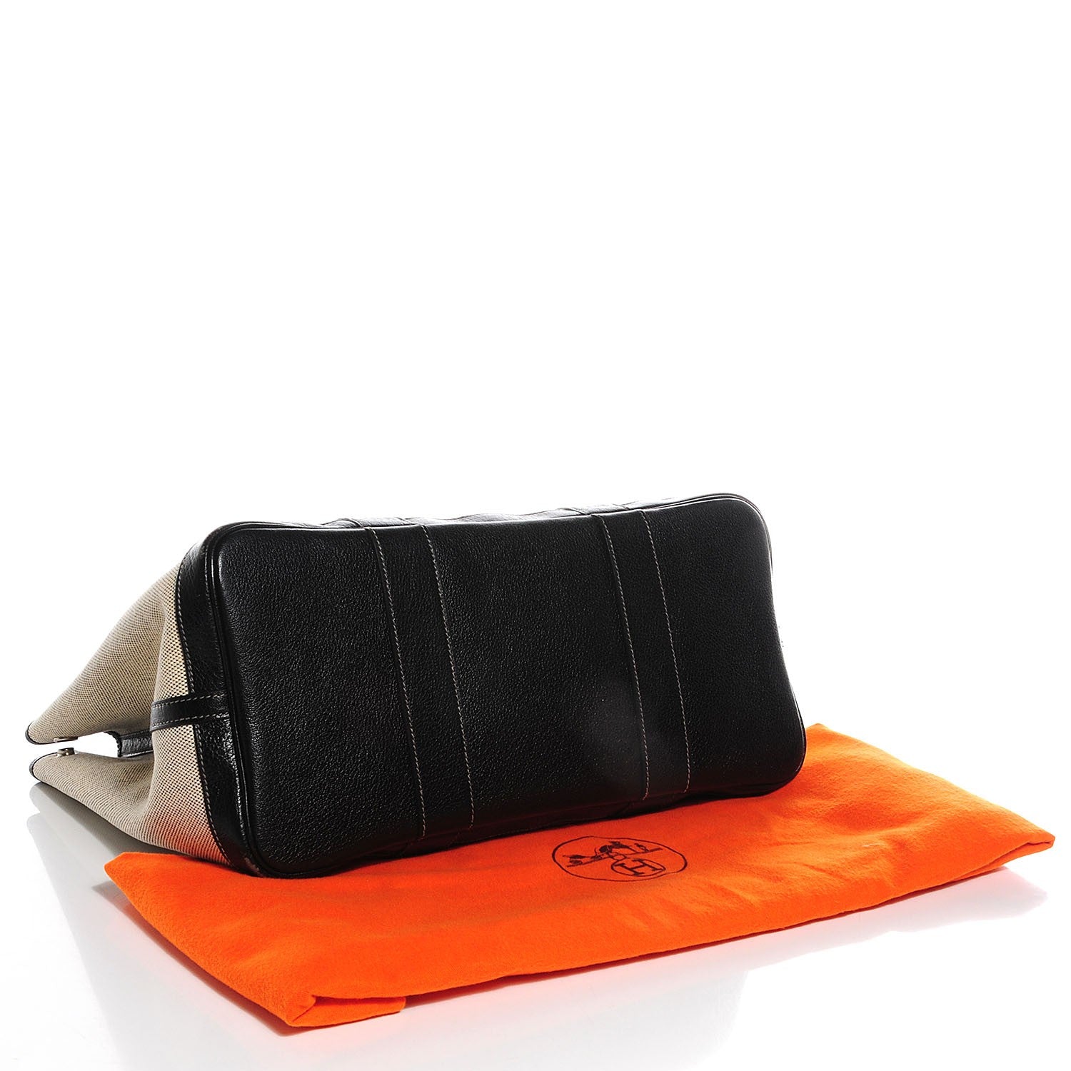 Hermes Toile Buffle Skipper Garden Party 36 MM Tote Black 4 of 10