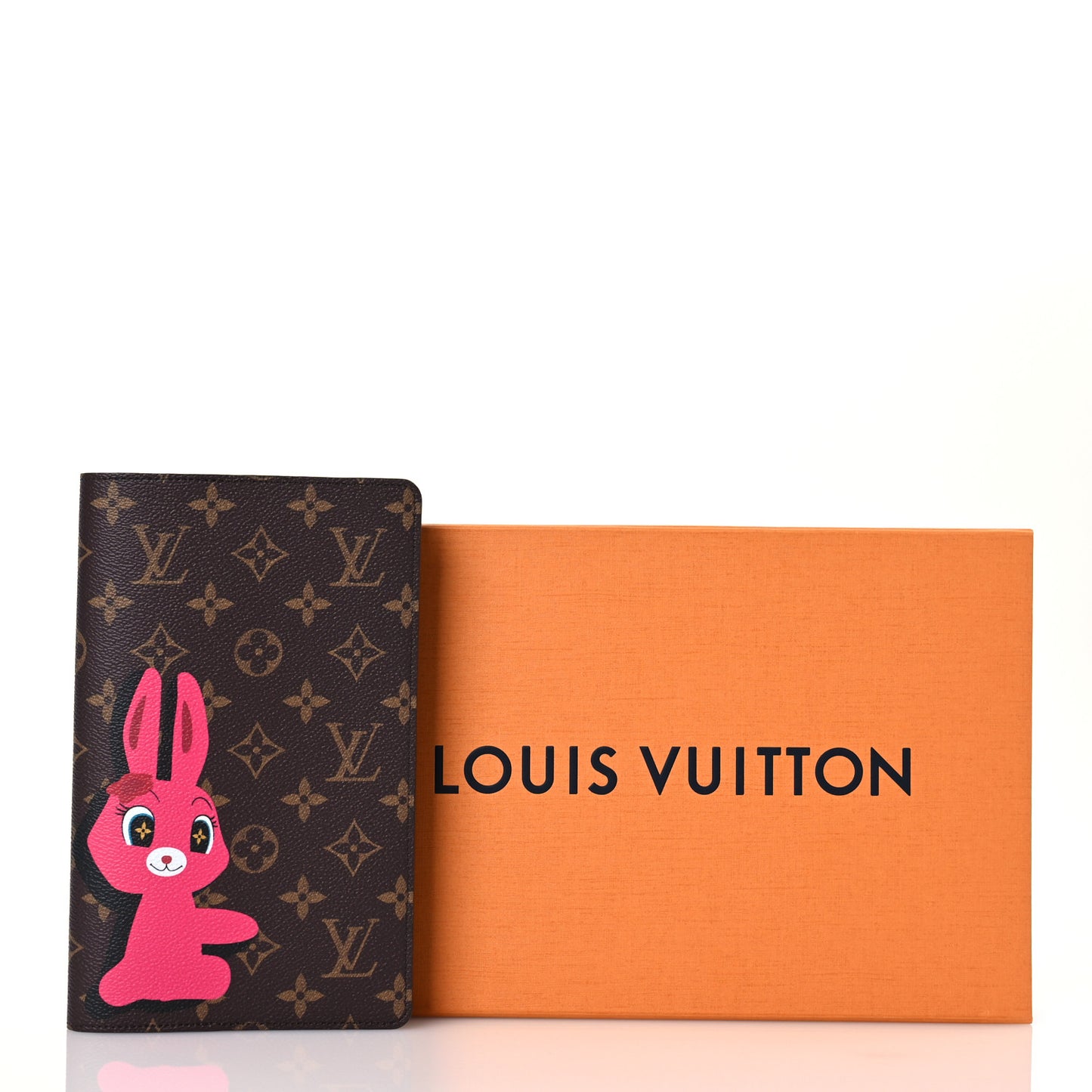 LV X SY Monogram Rabbit Emily Notebook Cover MM Pink