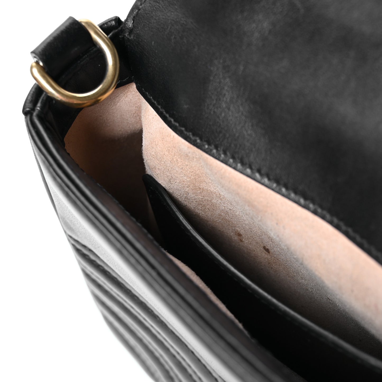 Calfskin Matelasse Mini GG Marmont Top Handle Shoulder Bag Black