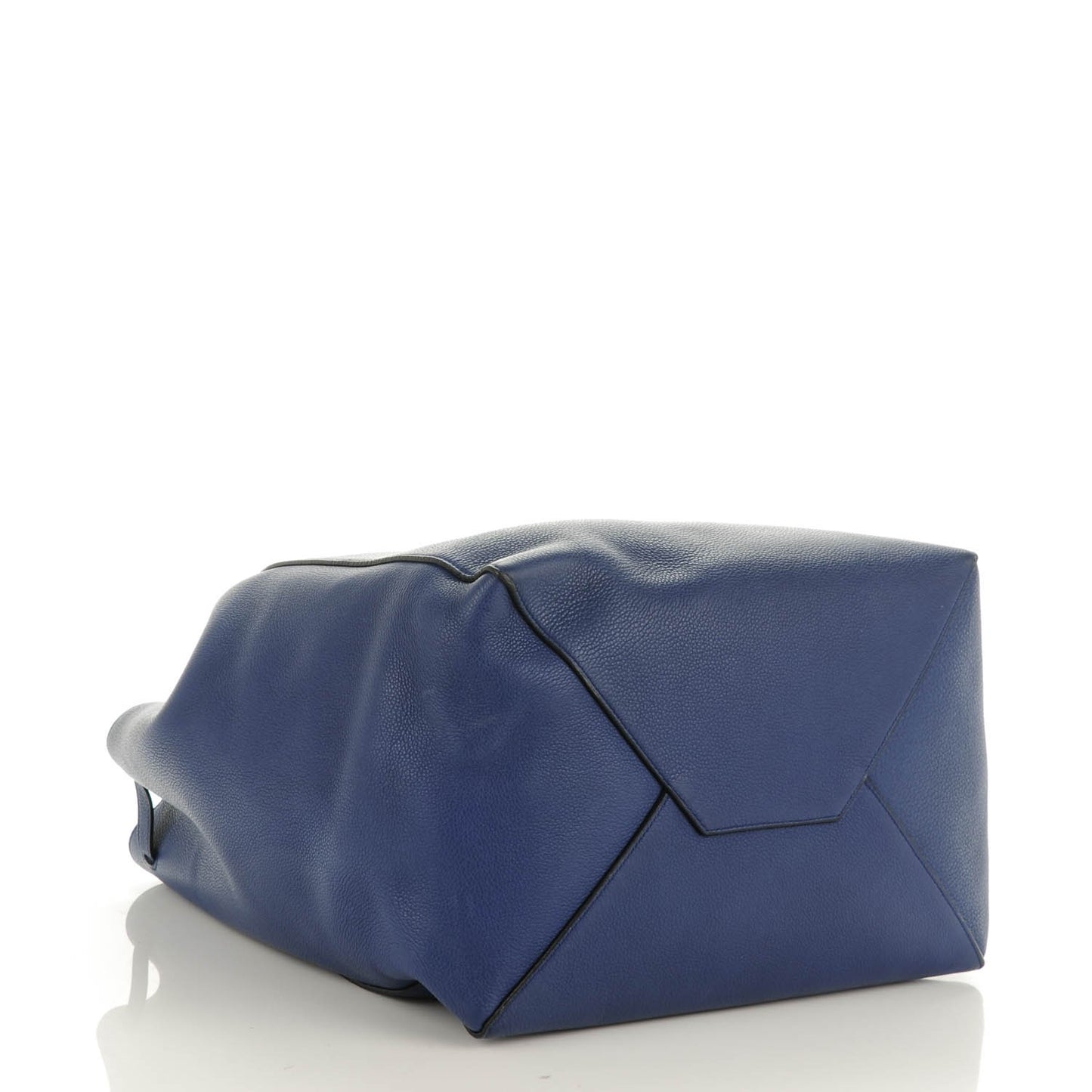 Soft Grained Calfskin Medium Belt Cabas Phantom Indigo