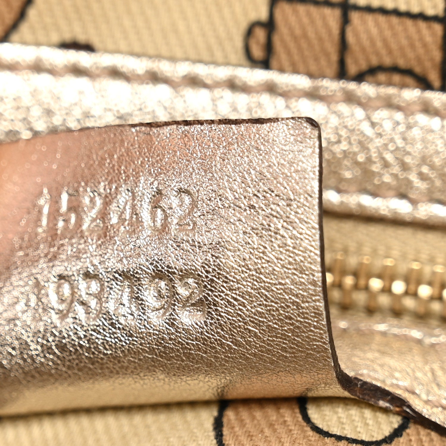 Gucci Guccissima Small Capri Satchel Metallic Gold 7 of 10