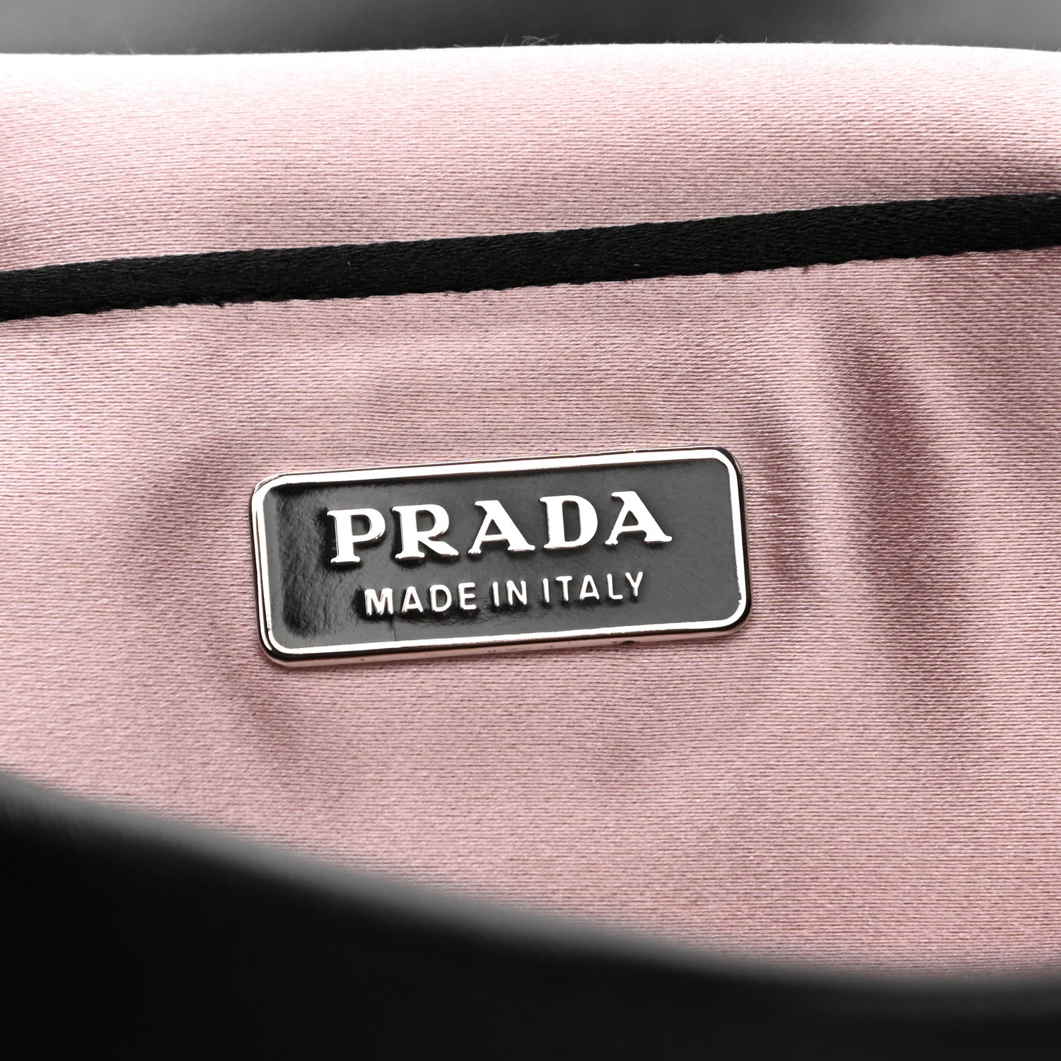 Prada Nappa Dressy Gaufre Ruched Flap Clutch Black 6 of 7